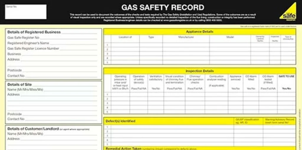 Gas safety services for probate